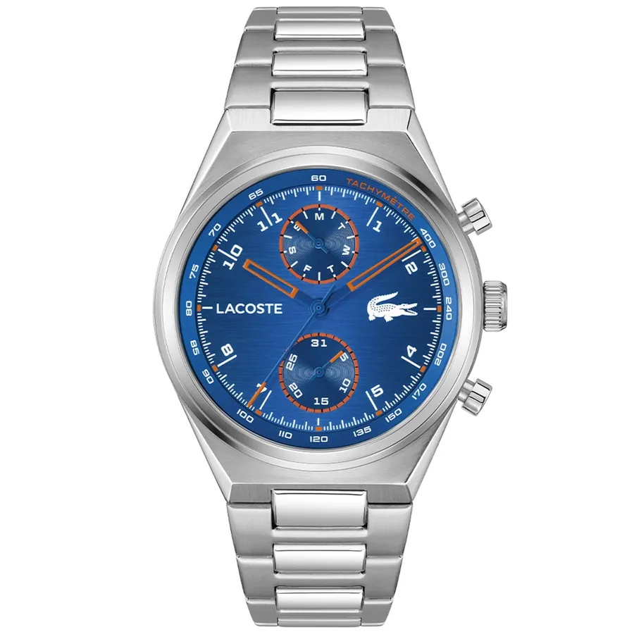 Lacoste Line Racer 43mm Blue Dial, front view