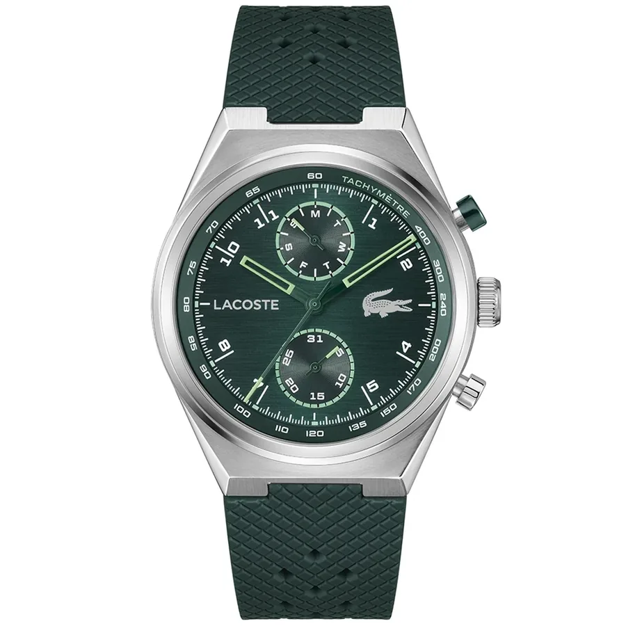 Lacoste Line Racer 43mm Green Dial, front view