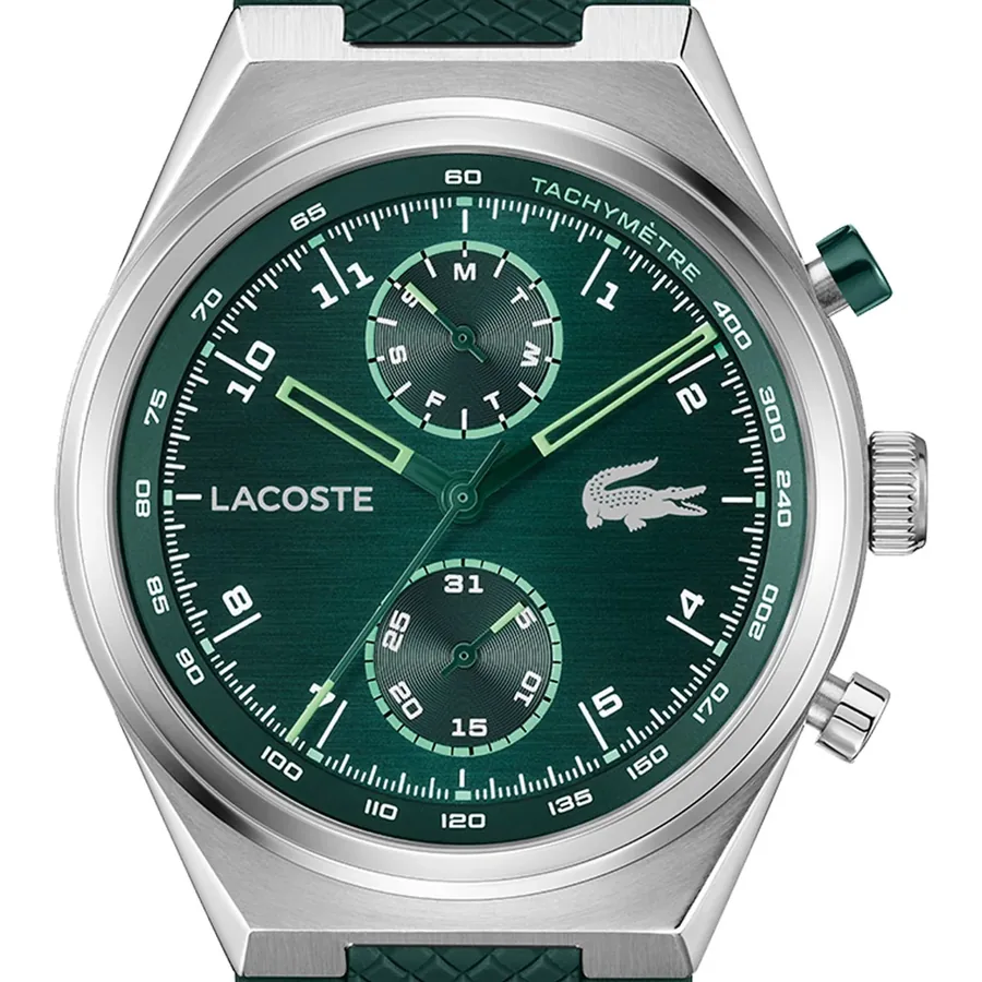 Lacoste Line Racer 43mm Green Dial, view 3