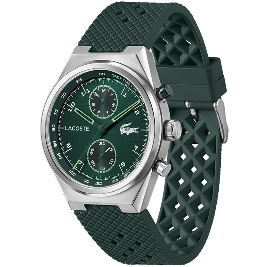 Lacoste Line Racer 43mm Green Dial, view 4
