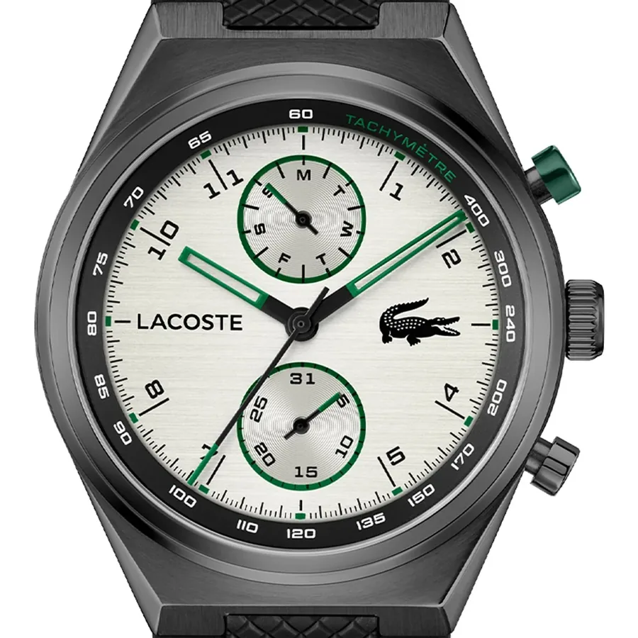 Lacoste Line Racer 43mm Silver Dial, view 3