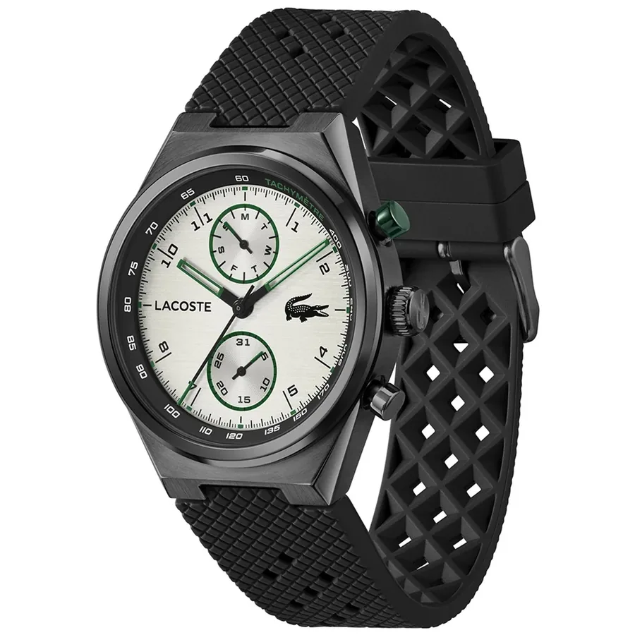 Lacoste Line Racer 43mm Silver Dial, view 4