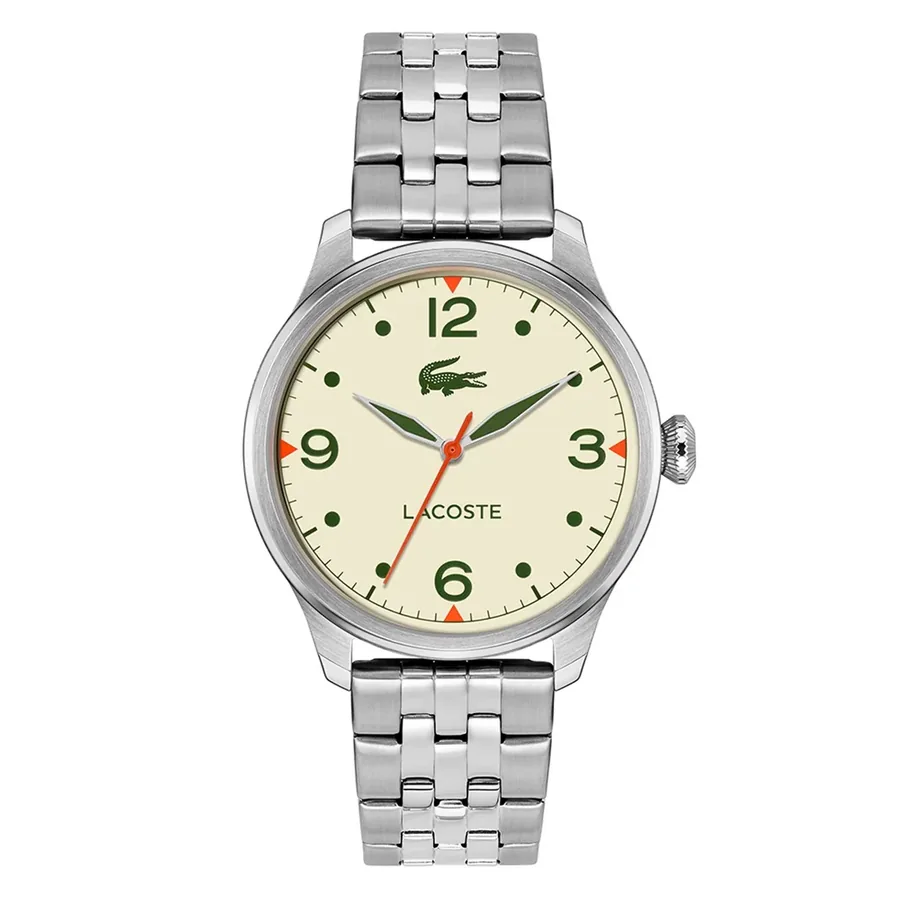 Lacoste Lisbon 42mm Beige Dial, front view