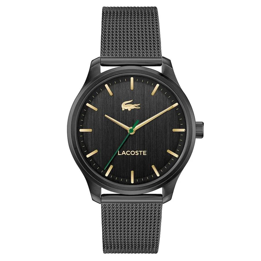 Lacoste Lisbon 42mm Black Dial, Ref. 2011375, front view