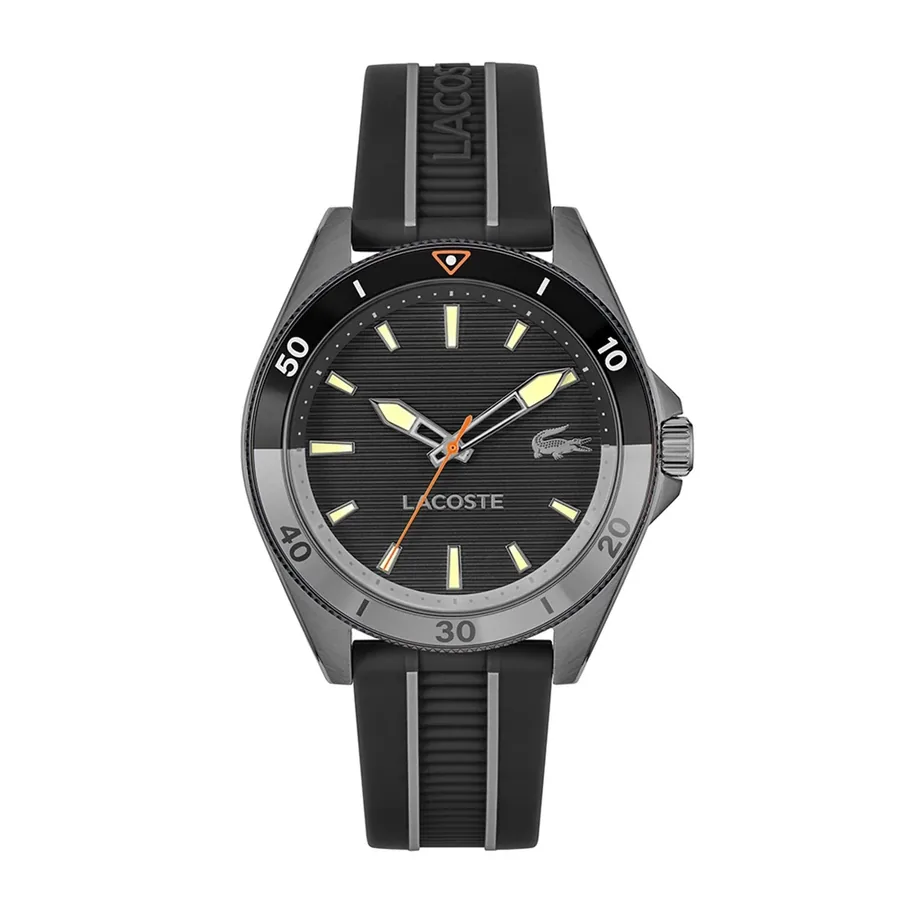Lacoste Mainsail 43mm Black Dial, Ref. 2011457, front view