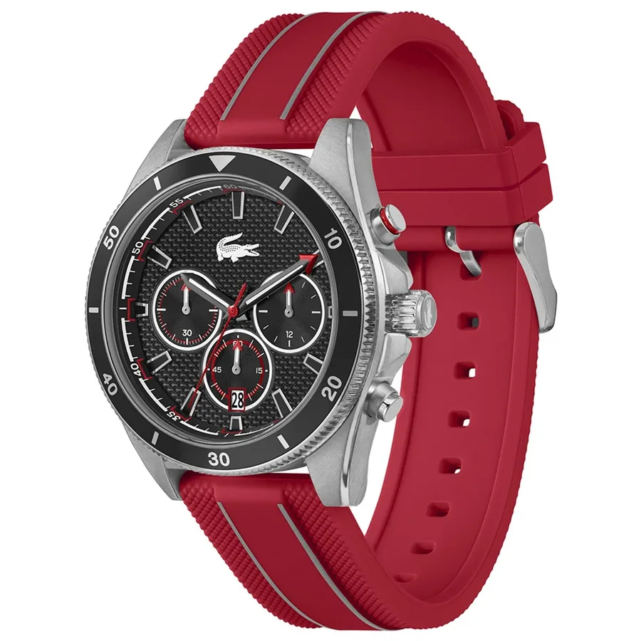 Lacoste Mainsail 43mm Chronograph Black Dial, view 4