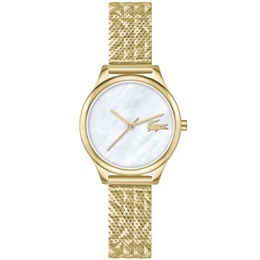 Lacoste Minicrocodelle 28mm Mother-of-Pearl Dial, front view