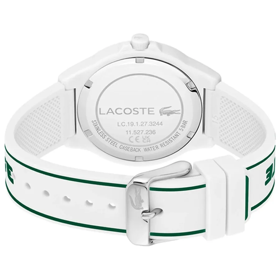 Lacoste Neocroc 38mm White Dial, White Rubber Strap, Ref. 2001347, view 4