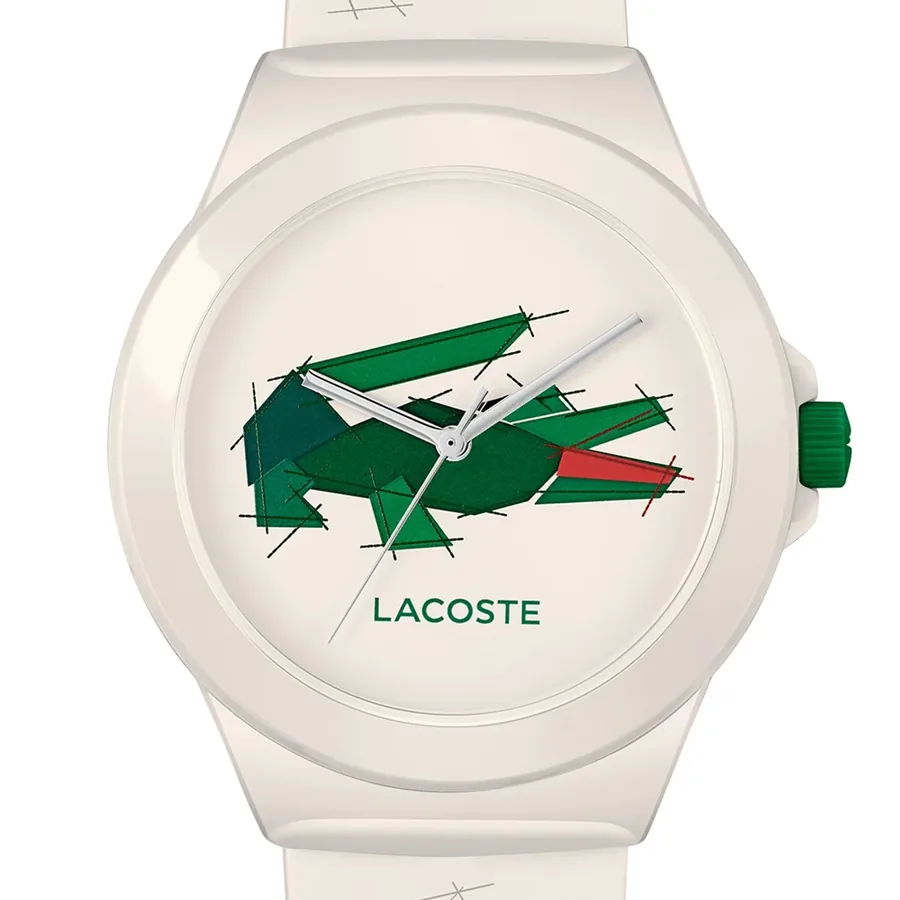 Lacoste Neocroc 38mm White Dial, White Rubber Strap, Ref. 2001404, view 2