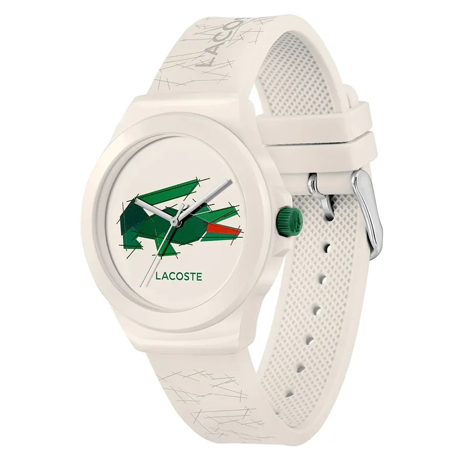Lacoste Neocroc 38mm White Dial, White Rubber Strap, Ref. 2001404, view 3