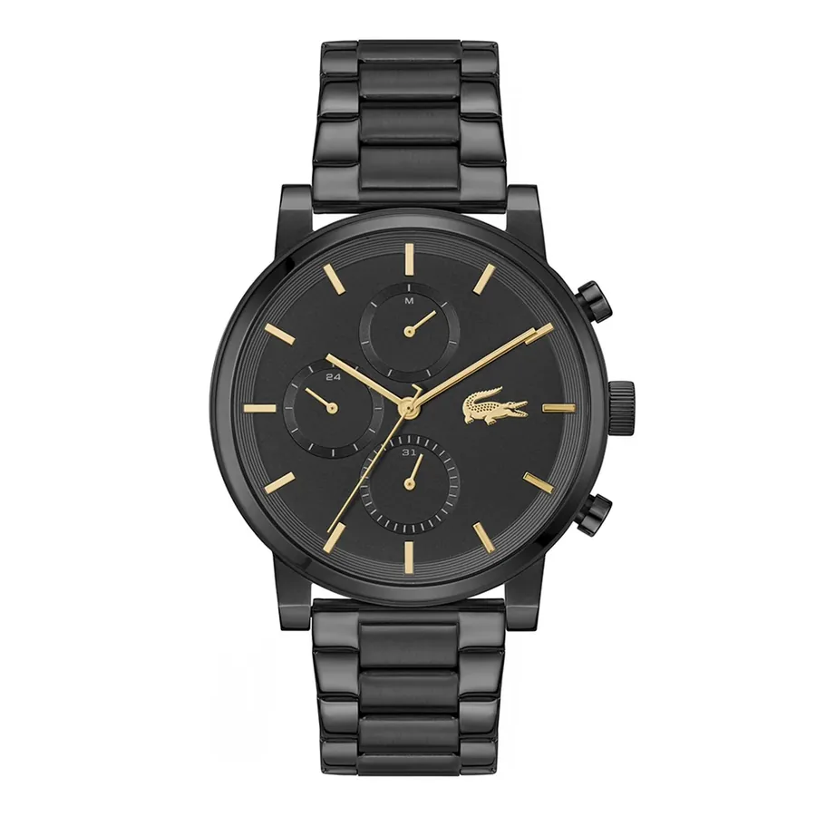 Lacoste Replay 44mm Black Dial, front view