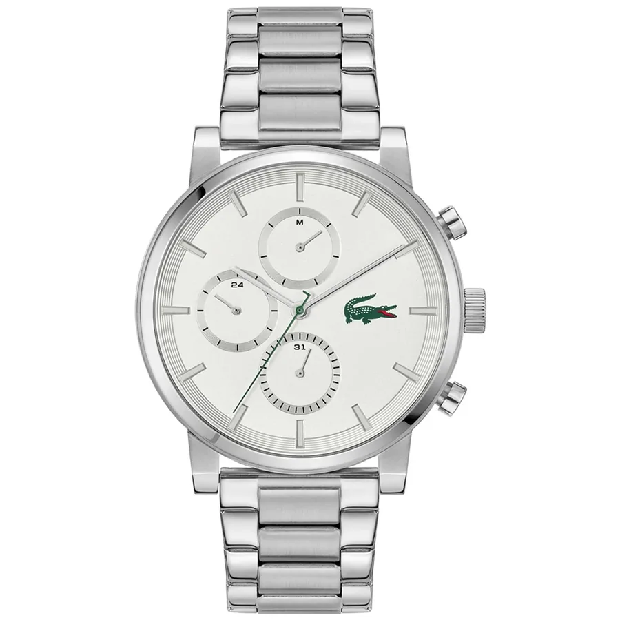 Lacoste Replay 44mm Silver Dial, front view