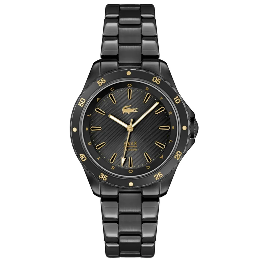 Lacoste Santorini 36mm Black Dial, front view