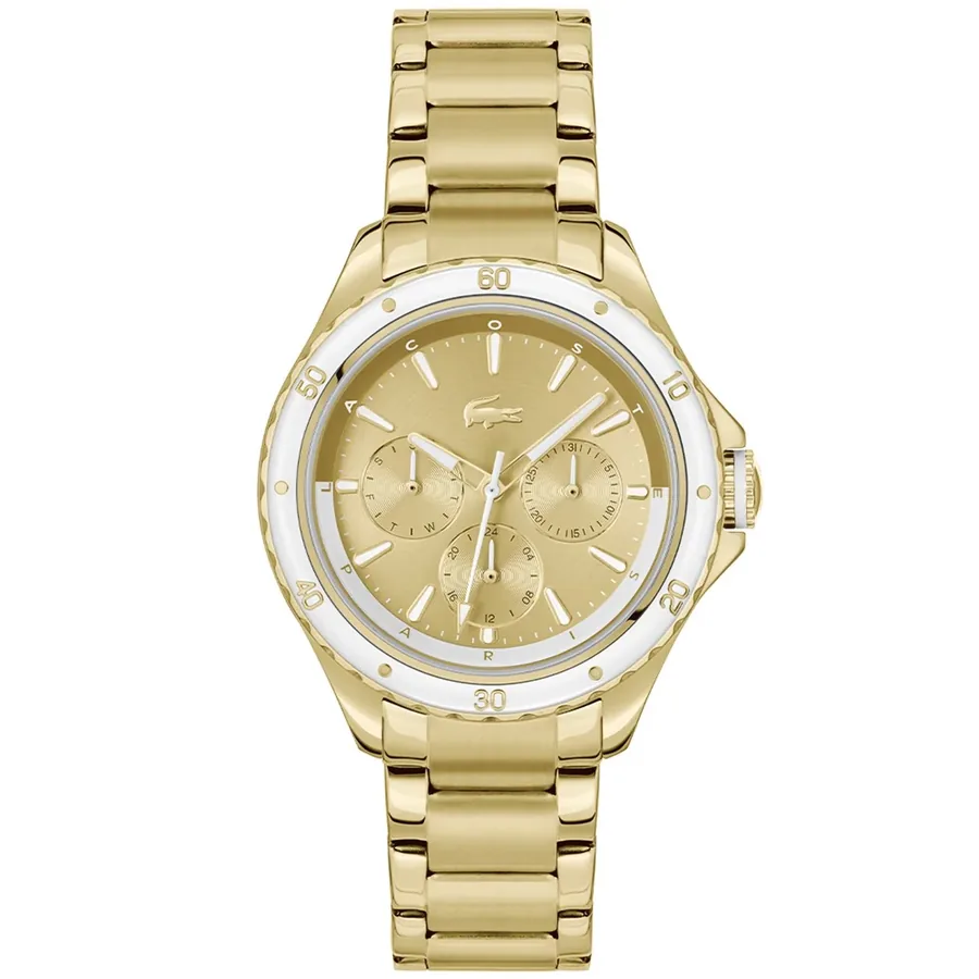 Lacoste Santorini 38mm Gold Dial, front view
