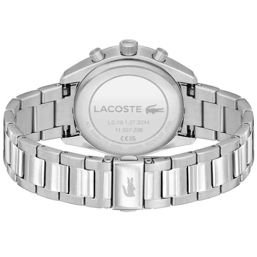 Lacoste Vancouver 42mm Chronograph Green Dial, Silver-Tone Stainless Steel Bracelet, view 4