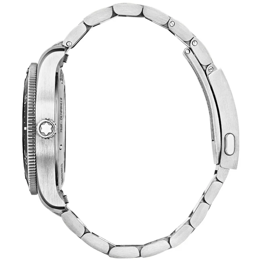 Montblanc Iced Sea 38mm Automatic Black Dial, Silver-Tone Stainless Steel Bracelet, view 4