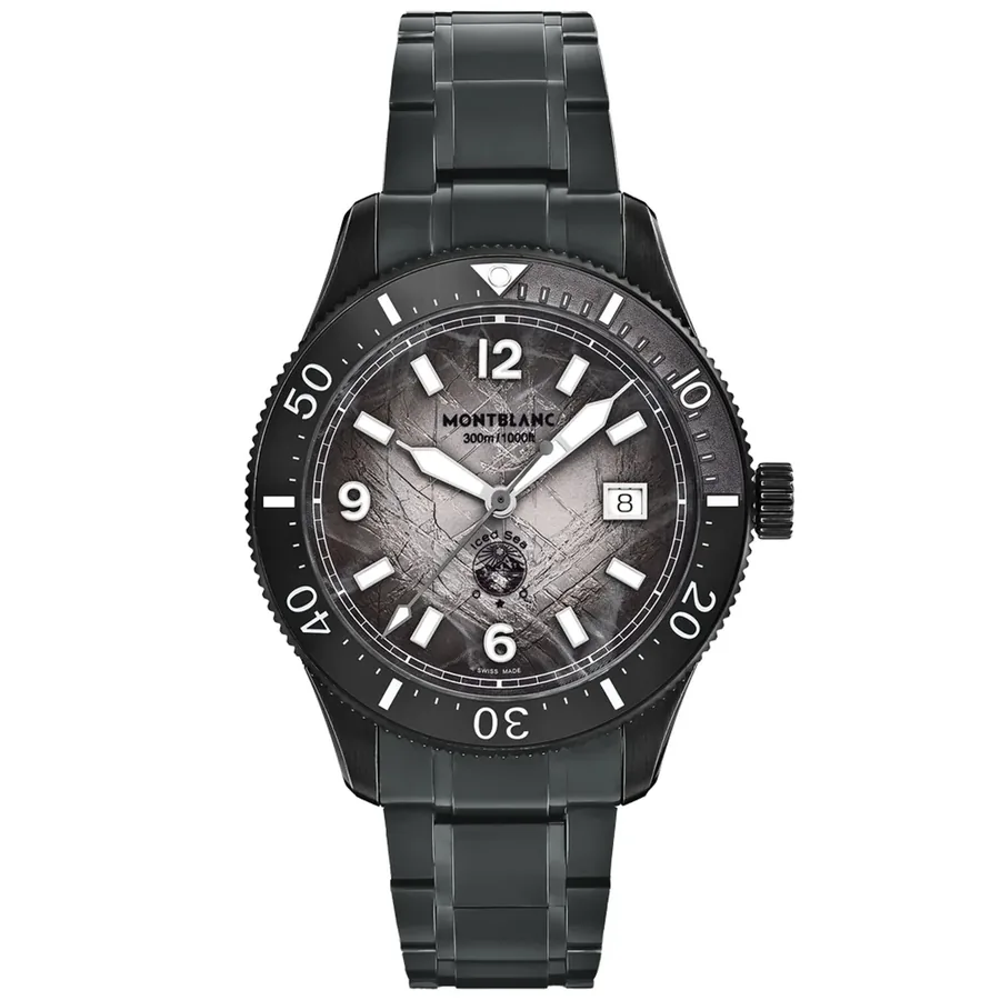 Montblanc Iced Sea 41mm Automatic Black Dial, front view