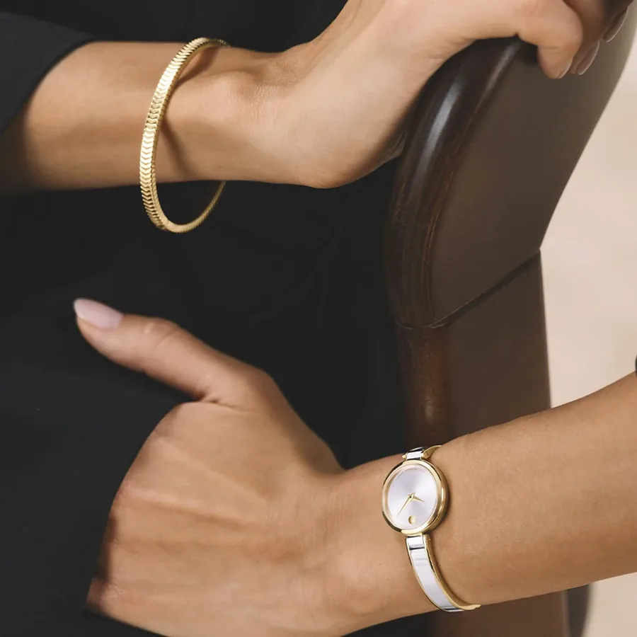 Movado 22mm Silver Dial, view 5
