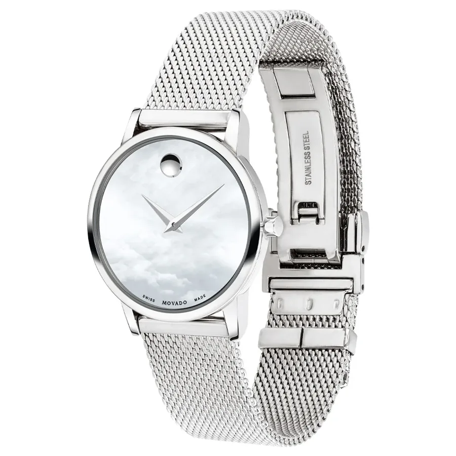 Movado 28mm Pearlescent Dial, view 3
