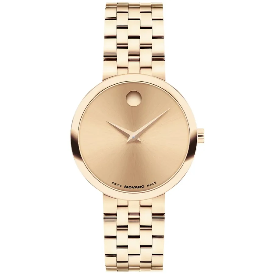 Movado 30mm Rose Gold Dial, front view