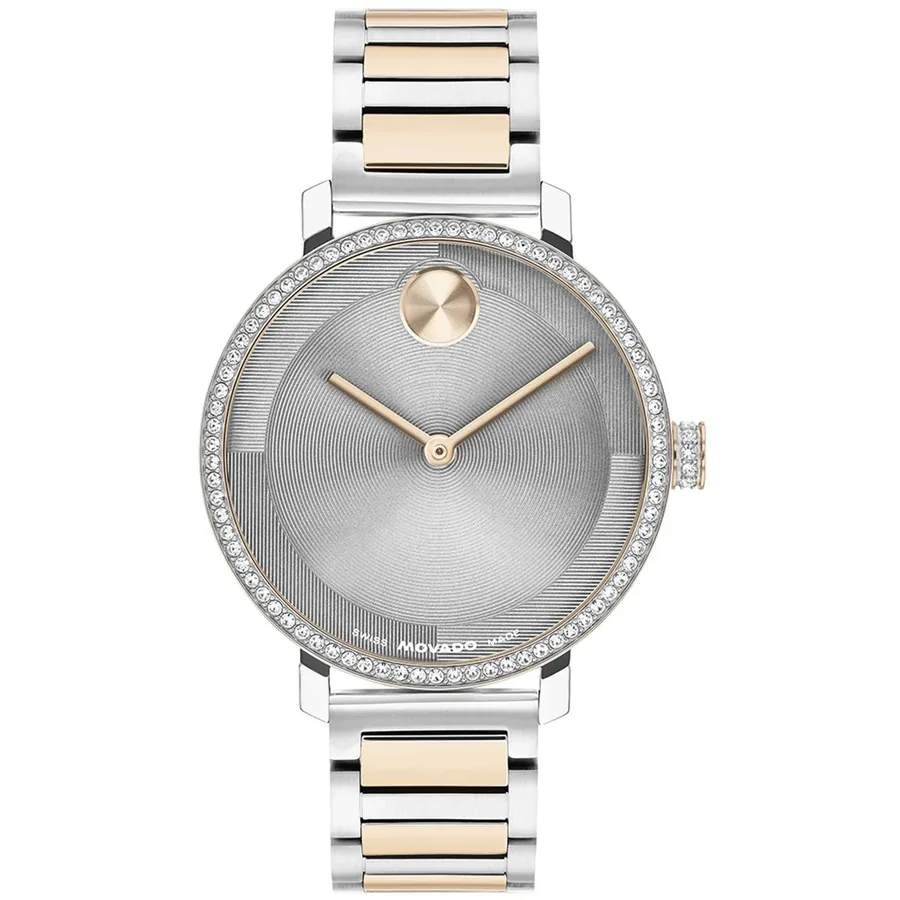 Movado 34mm Grey Dial, front view