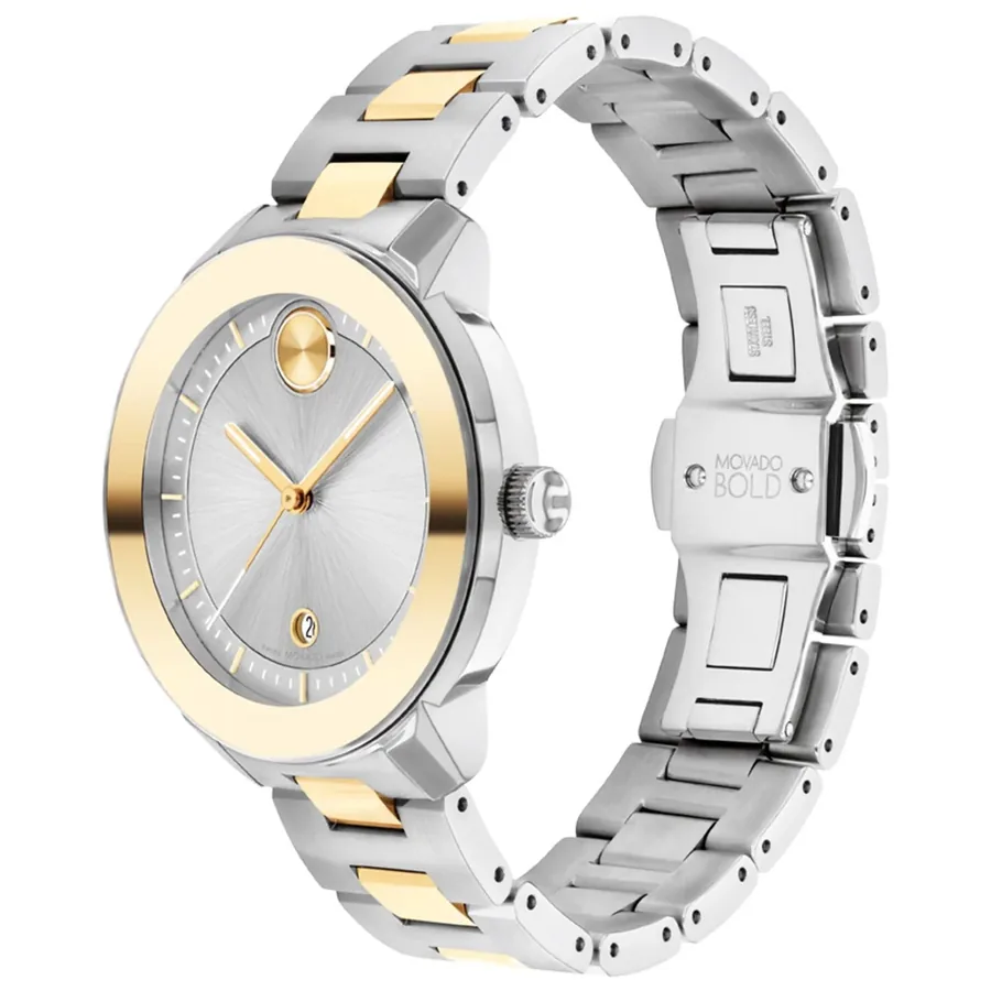 Movado 38mm Silver Dial, view 3