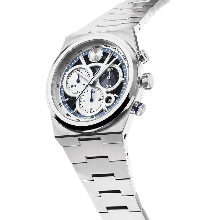 Movado 40mm Chronograph Blue Dial, view 3