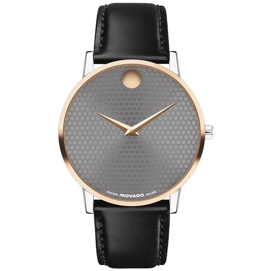 Movado 40mm Grey Dial, front view