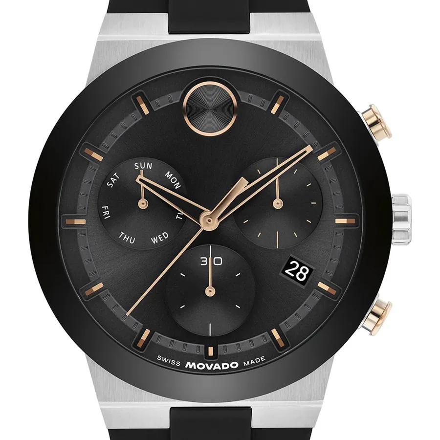 Movado 44mm Chronograph Black Dial, view 2