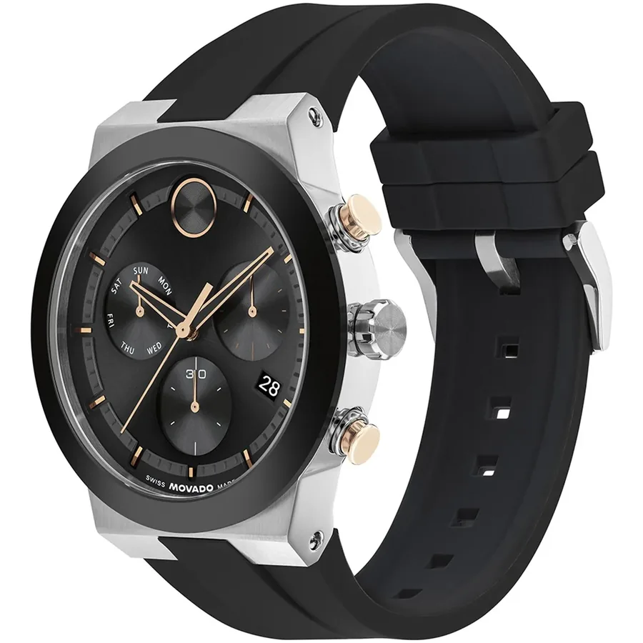 Movado 44mm Chronograph Black Dial, view 3