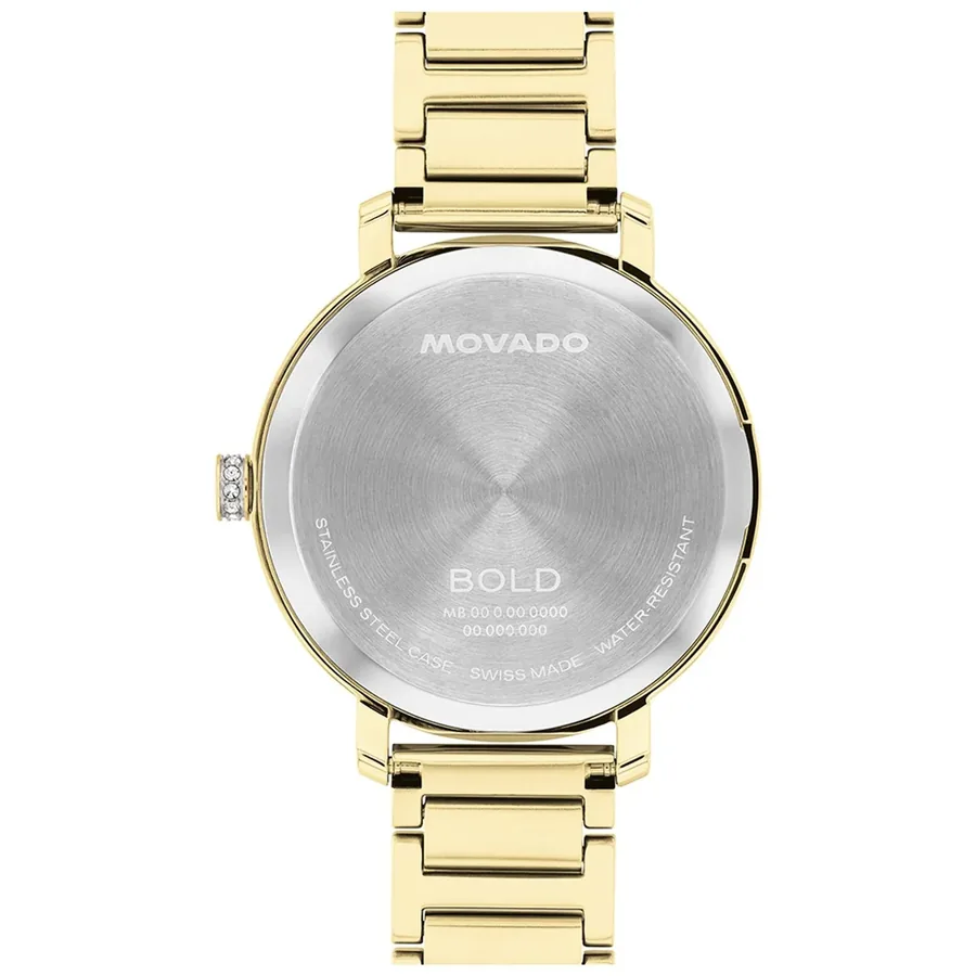 Movado Bold 34mm Gold Dial, Gold-Tone Stainless Steel Bracelet, Ref. 3601225, view 4