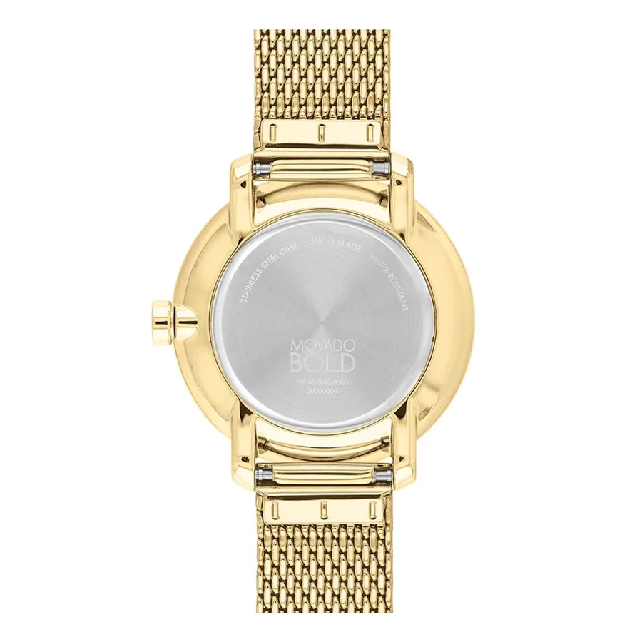 Movado Bold 34mm Gold Dial, Gold-Tone Stainless Steel Bracelet, Ref. 3600841, view 4