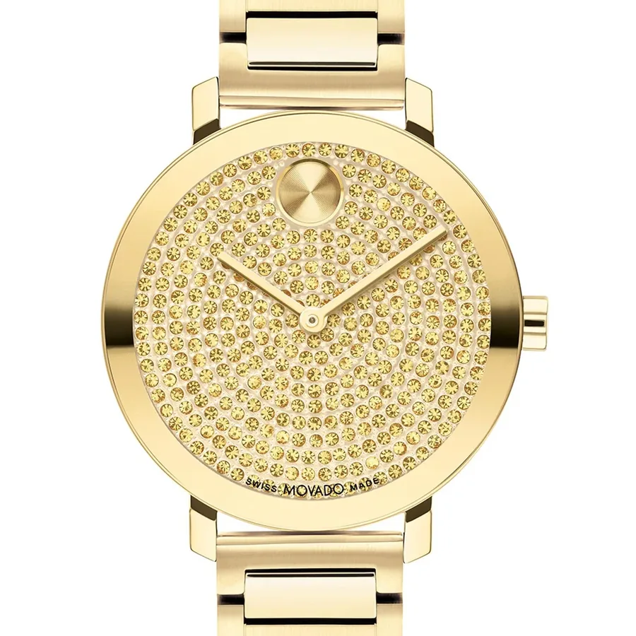Movado Bold 34mm Gold Dial, Gold-Tone Stainless Steel Bracelet, Ref. 3601152, view 2