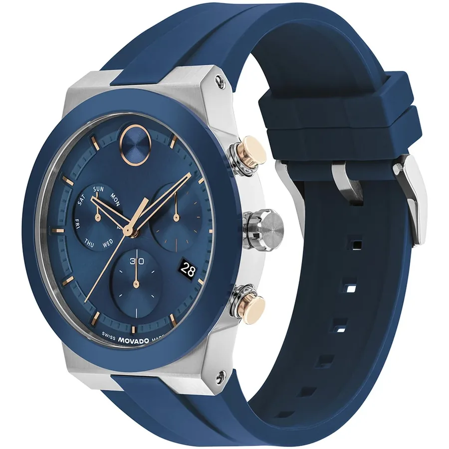 Movado Bold 44mm Chronograph Blue Dial, view 3