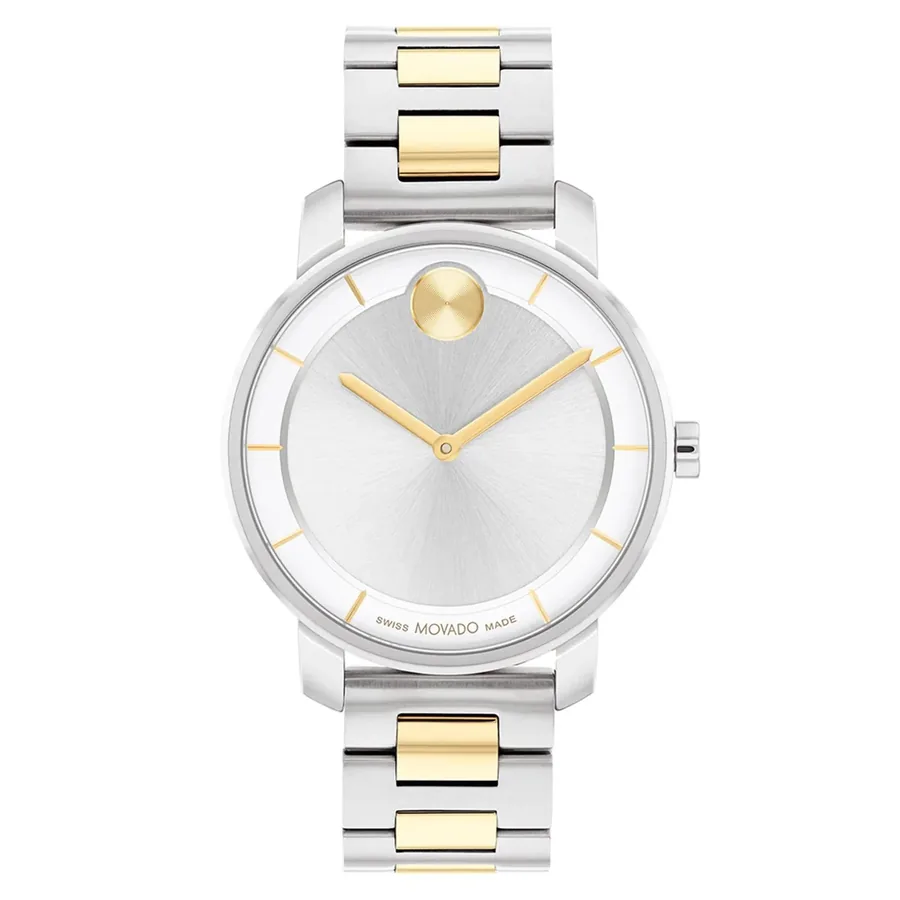 Movado Bold Access 34mm Silver Dial, front view