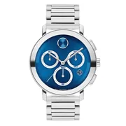 Blue dial / Silver-tone