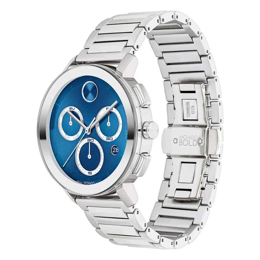 Movado Bold Evolution 2.0 42mm Chronograph Blue Dial, view 3