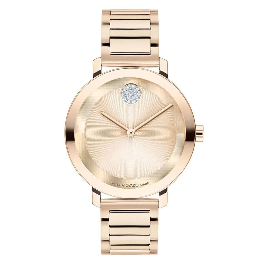 Movado Bold Evolution 34mm Rose Gold Dial, front view