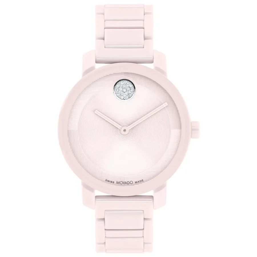 Movado Bold Evolution 34mm Pink Dial, front view