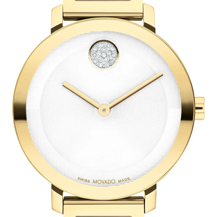 Movado Bold Evolution 34mm Silver Dial, Gold-Tone Metal Bracelet, view 2