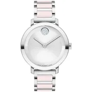 Silver dial / Silver-tone and pink