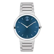 Blue dial / Silver-tone