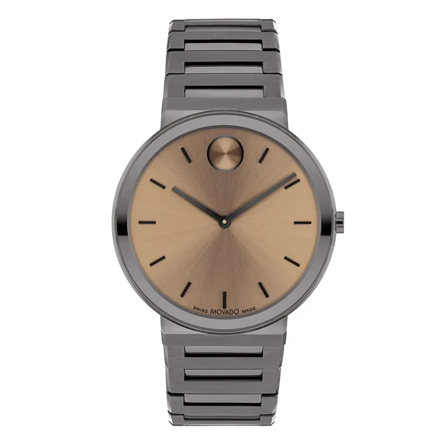 Movado Bold Horizon 40mm Brown Dial, front view