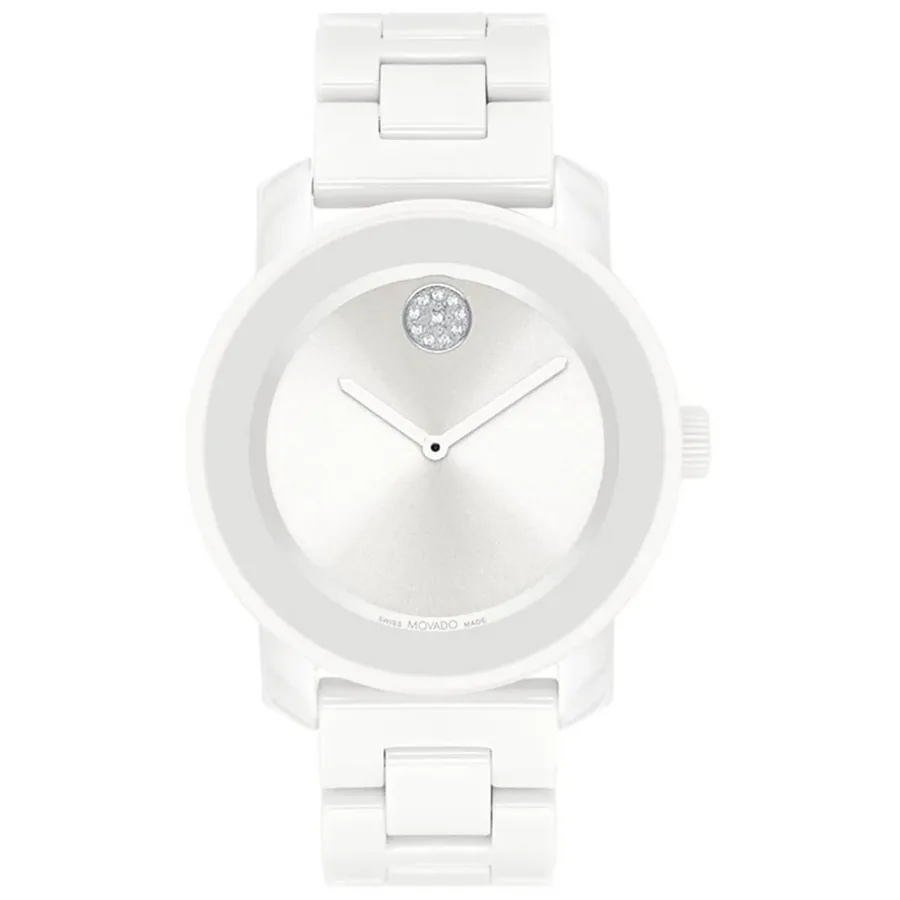 Movado Bold Iconic White Dial, front view