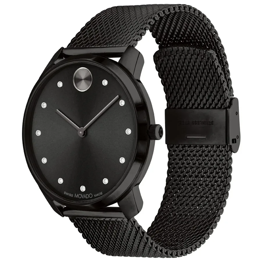 Movado Bold Thin 42mm Black Dial, view 3