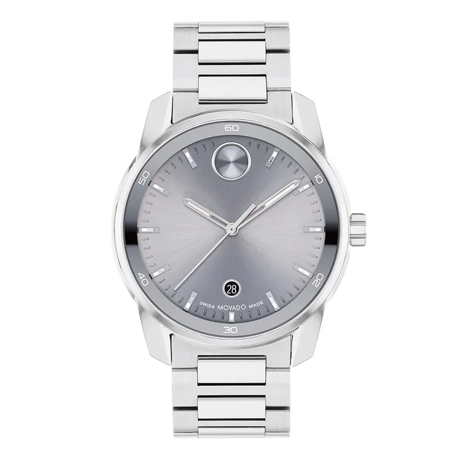 Movado Bold Verso 42mm Grey Dial, front view