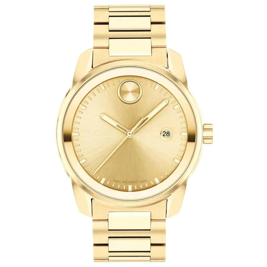Movado Bold Verso Gold Dial, front view
