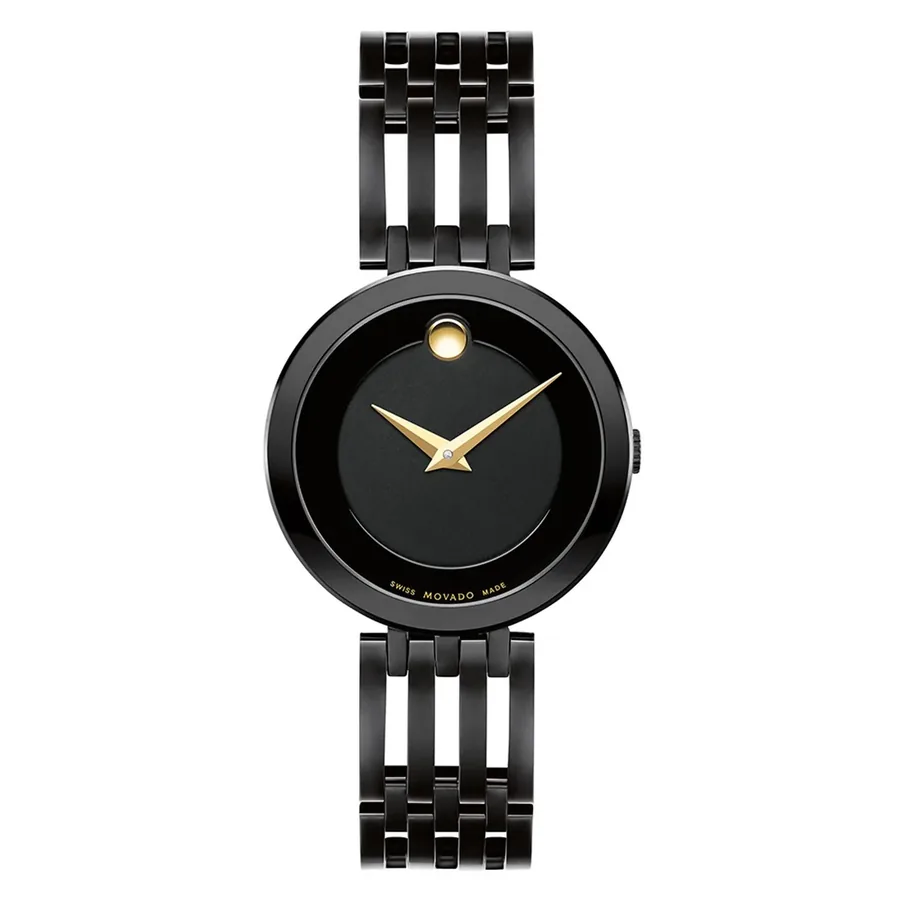 Movado Esperanza 28mm Black Dial, front view