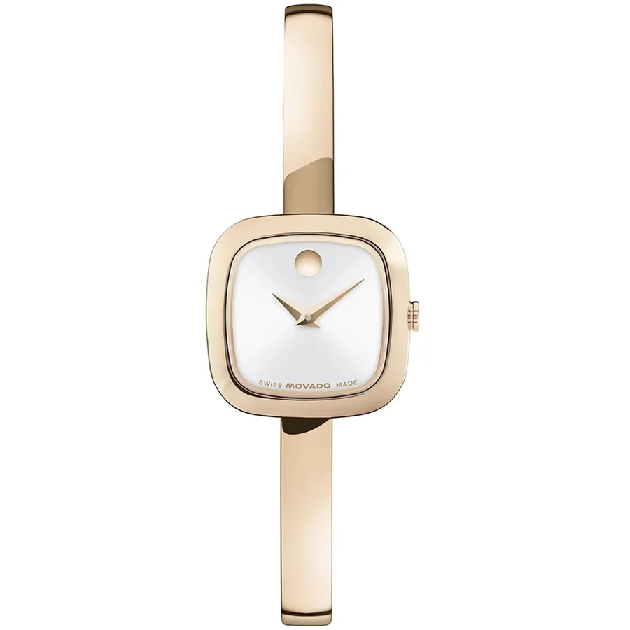 Movado Museum Bangle 21mm White Dial, front view