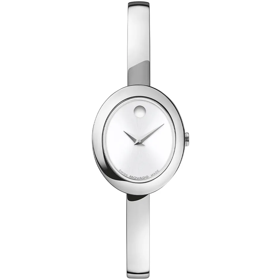 Movado Museum Bangle 22x26mm White Dial, front view